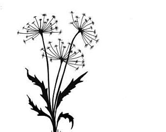 340x270 Dandelion Stamp Etsy