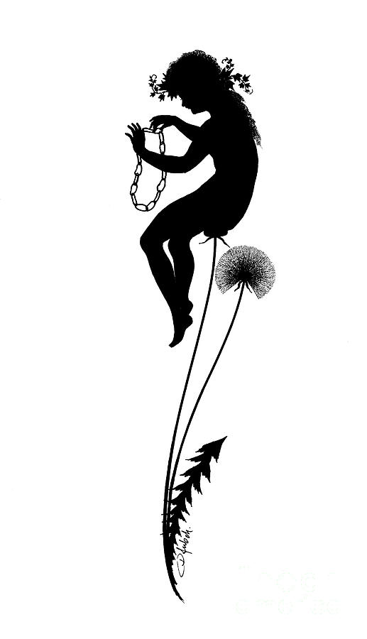 517x900 Pixie On Top Of A Dandelion Drawing