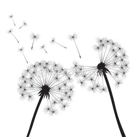 Dandelion Blowing In The Wind Drawing | Free download on ClipArtMag