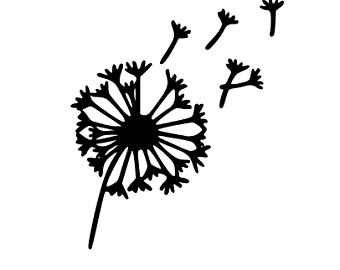 340x270 Dandelion Drawing Etsy