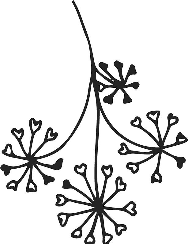614x796 Hd Dandelion Clocks Of Hearts Rubber Stamp Free Unlimited