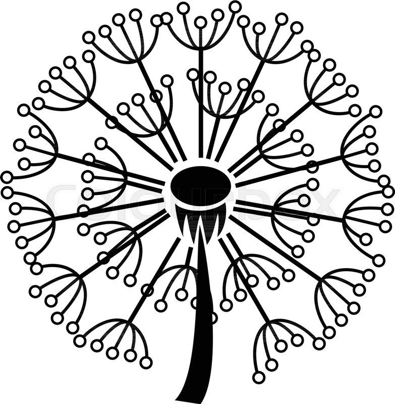 783x800 Spring Dandelion Icon Simple Stock Vector Colourbox