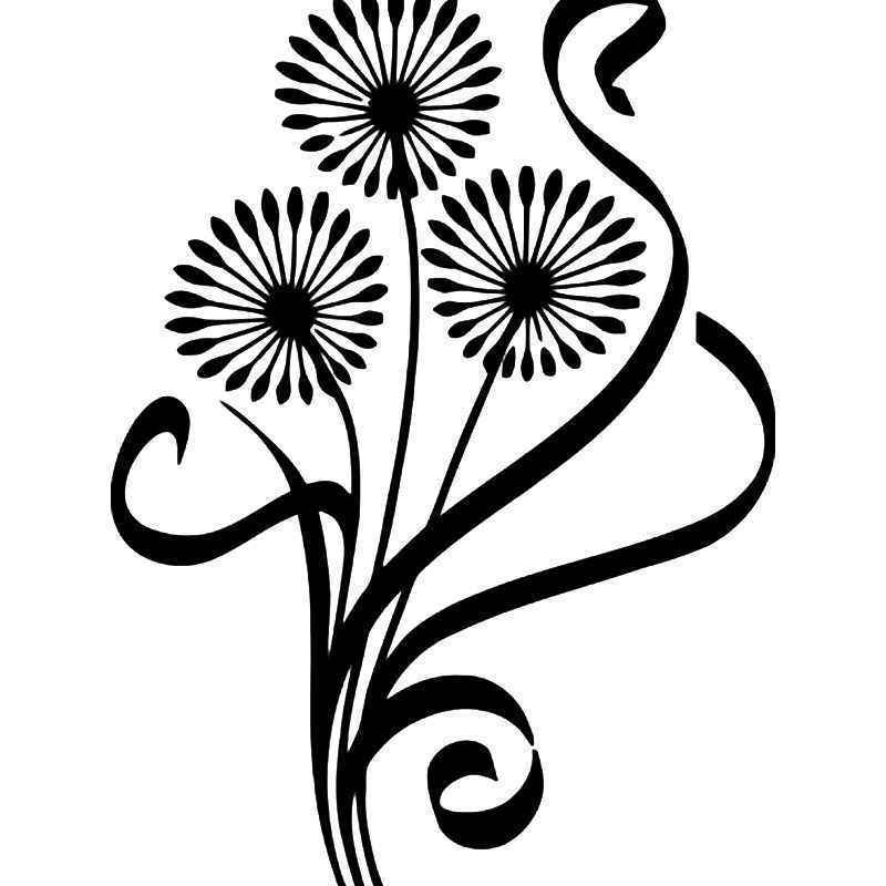 800x800 Dandelion Flower Vinyl Sticker