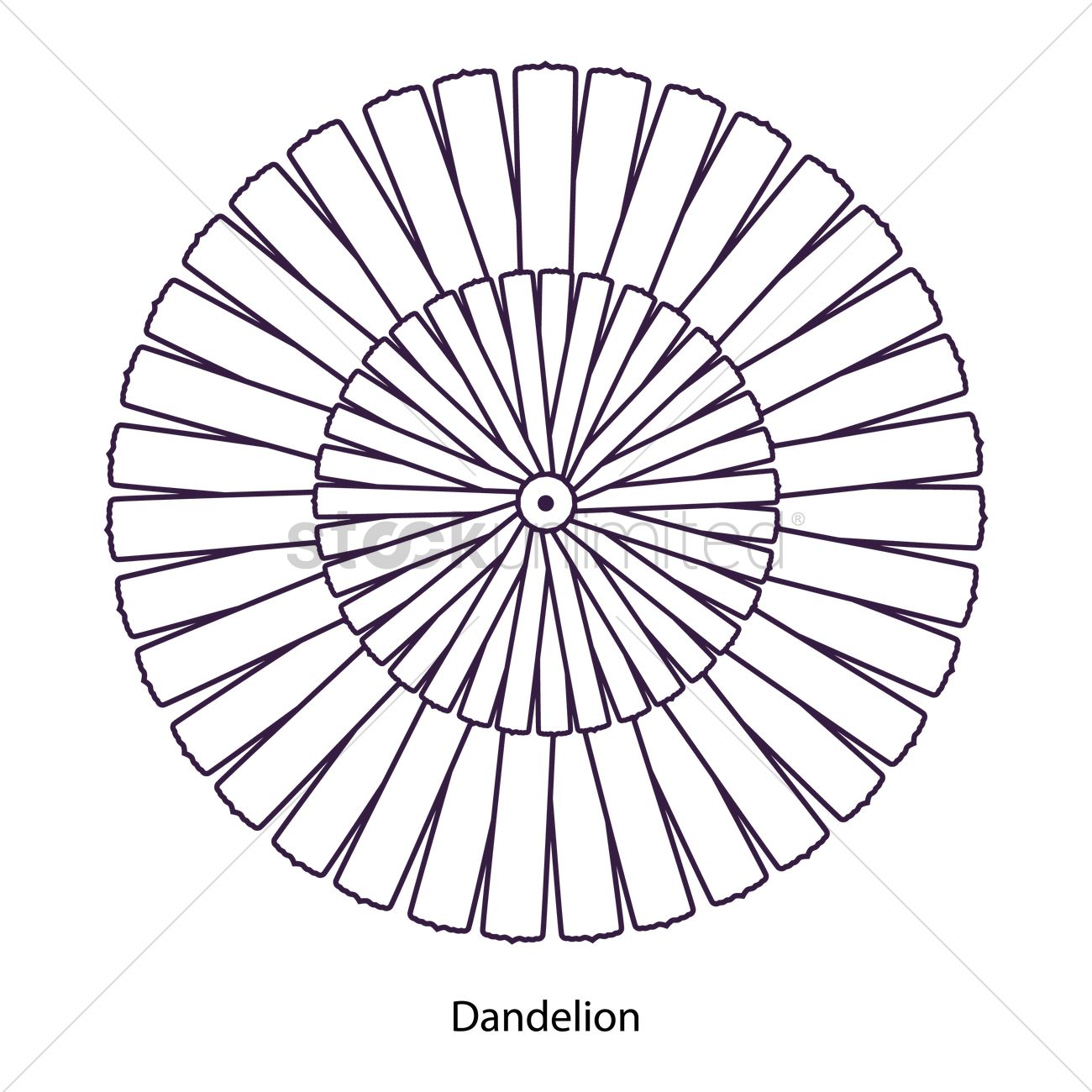 1300x1300 Dandelion Vector Image