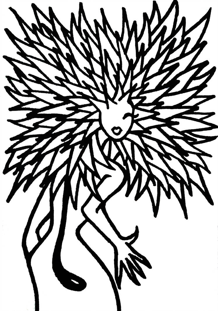 748x1068 Dandelion Lineart