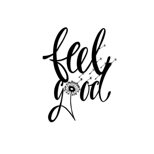 600x600 Ada Home Decor Dandelion Black Modern Metal Wall Art