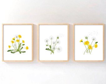 340x270 Dandelion Painting Etsy