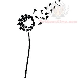 265x265 Dandelion Amazing Tattoo Design