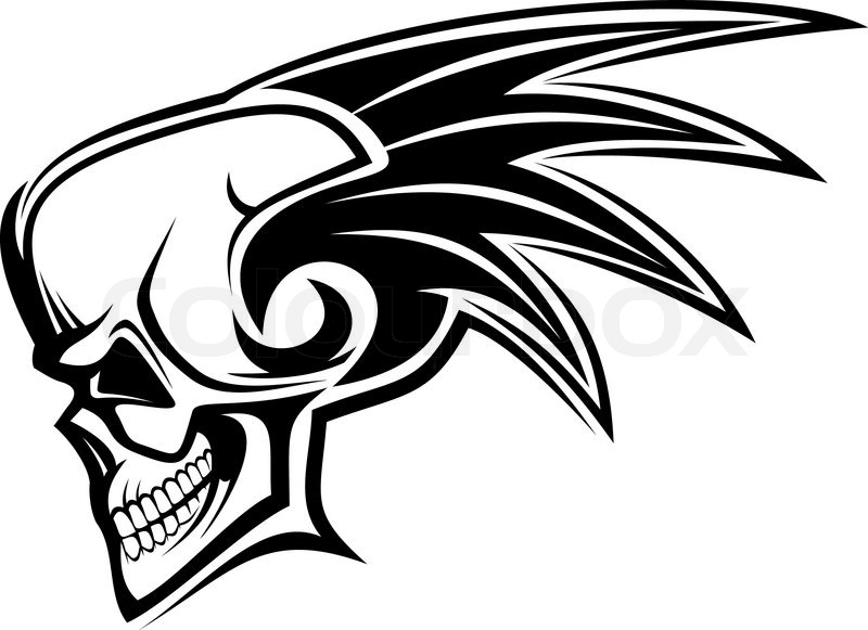 800x581 Danger Skull As A Warning Or Evil Stock Vector Colourbox