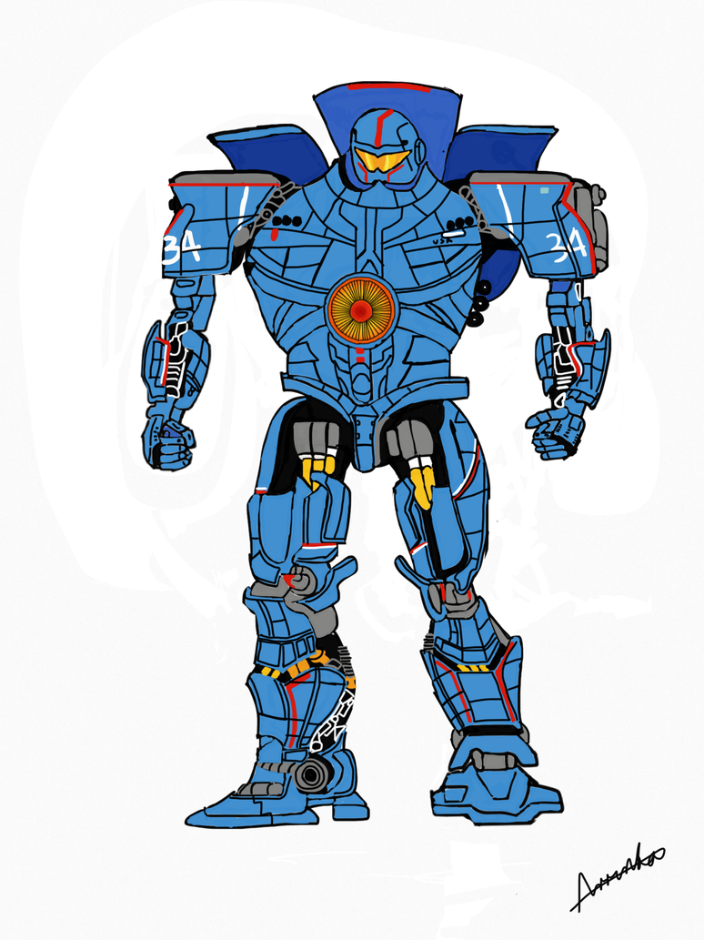 774x1033 Gipsy Danger Drawing Made In Ipad