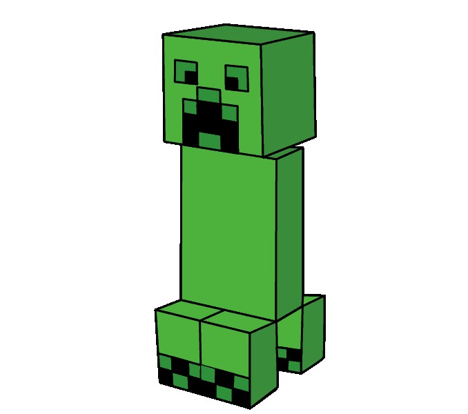 678x600 How To Draw Minecraft