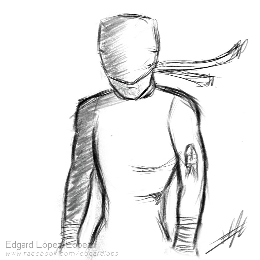 894x894 sketch daredevil