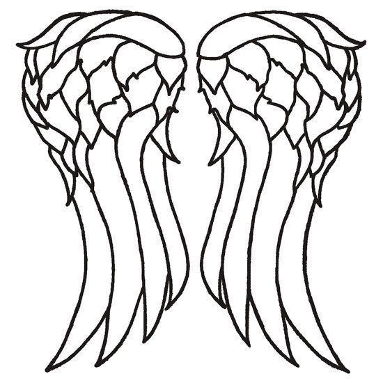 550x550 Dark Angel Clipart Outline Drawing Pencil And In Color