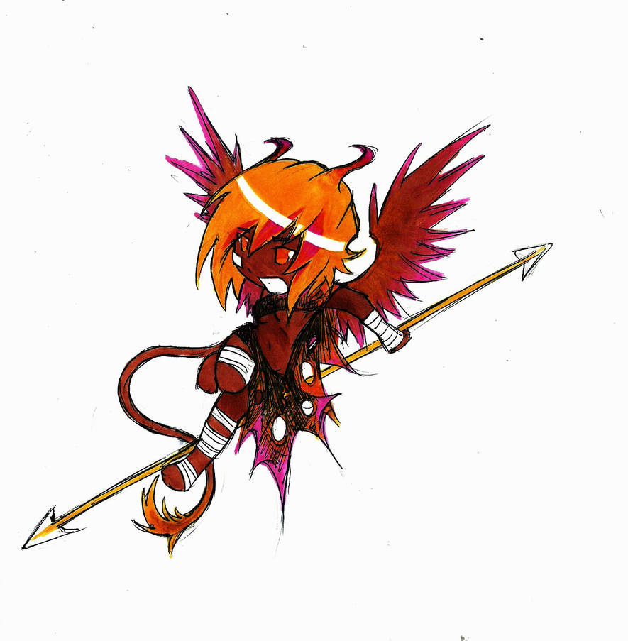 885x903 Dark Angel Demon Chibi