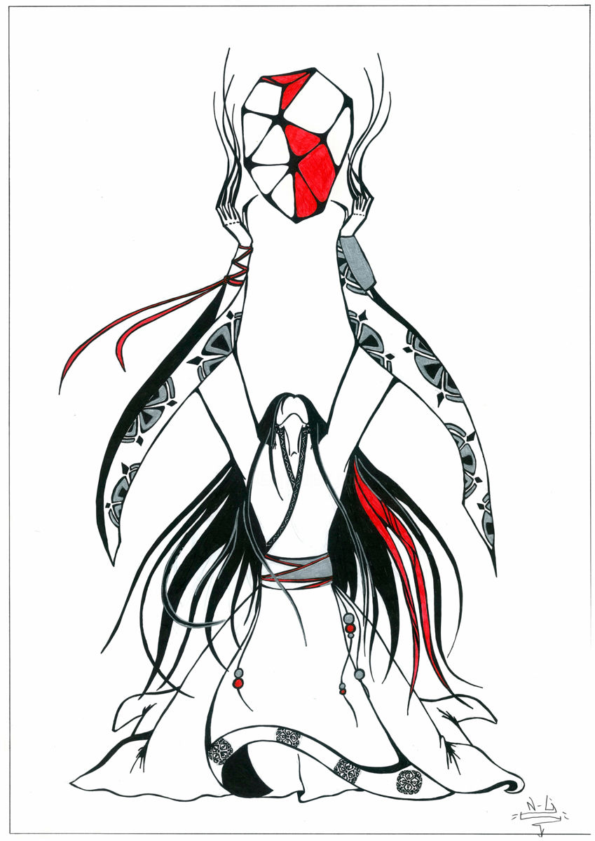 849x1200 Heart Of The Dragon Drawing