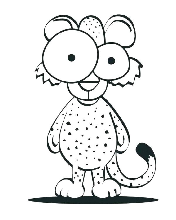 600x750 Cartoon Cheetah Coloring Pages Cheetah Cub Coloring Pages Cartoon