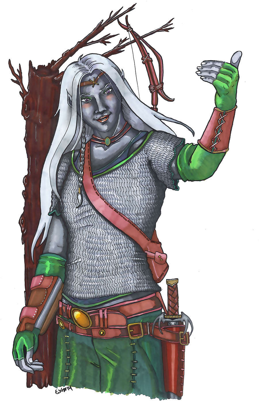 900x1396 Zelart Dark Elf Scout