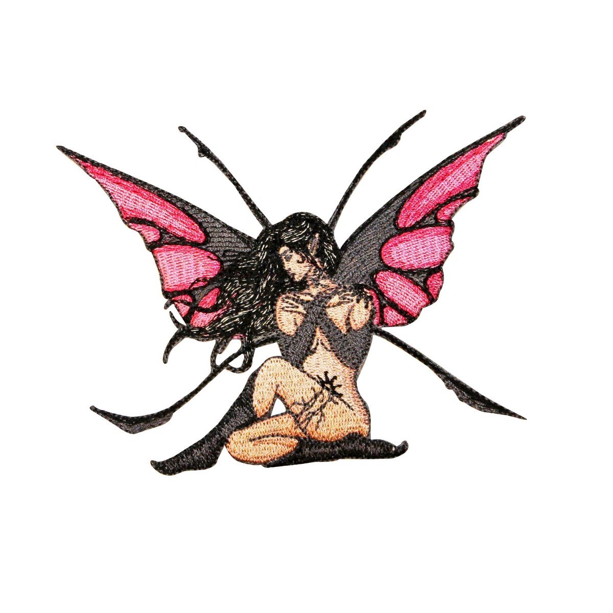 1200x1200 Jessica Galbreth Dark Wing Fairy Patch Goth Pixie