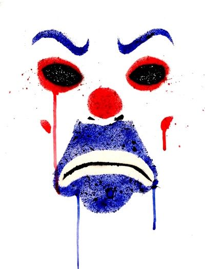 400x525 Joker Bank Robber Dark Knight Splatter Art