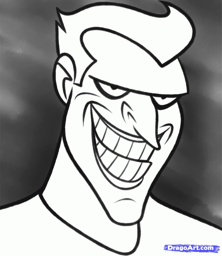 929x1069 Step How To Draw Joker Easy