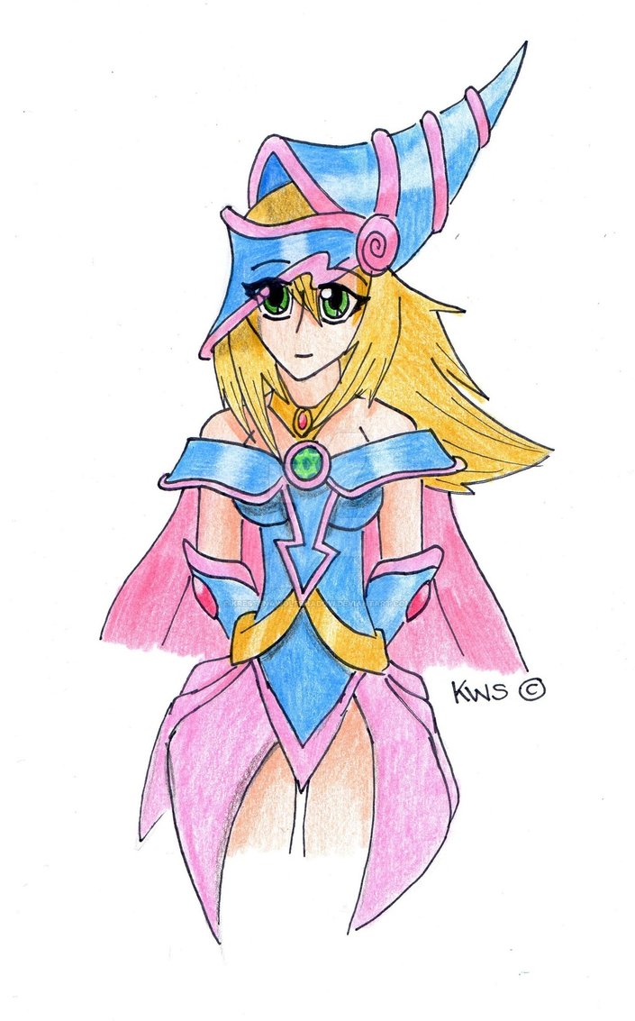 705x1133 Dark Magician Girl Drawing