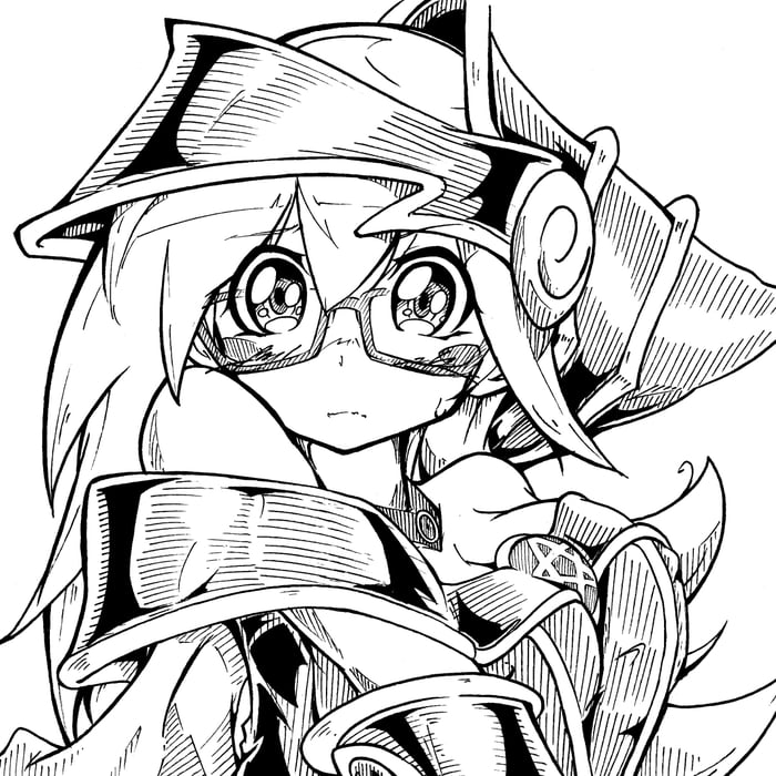 700x700 Dark Magician Girl With Glasses, Have A Nice Day
