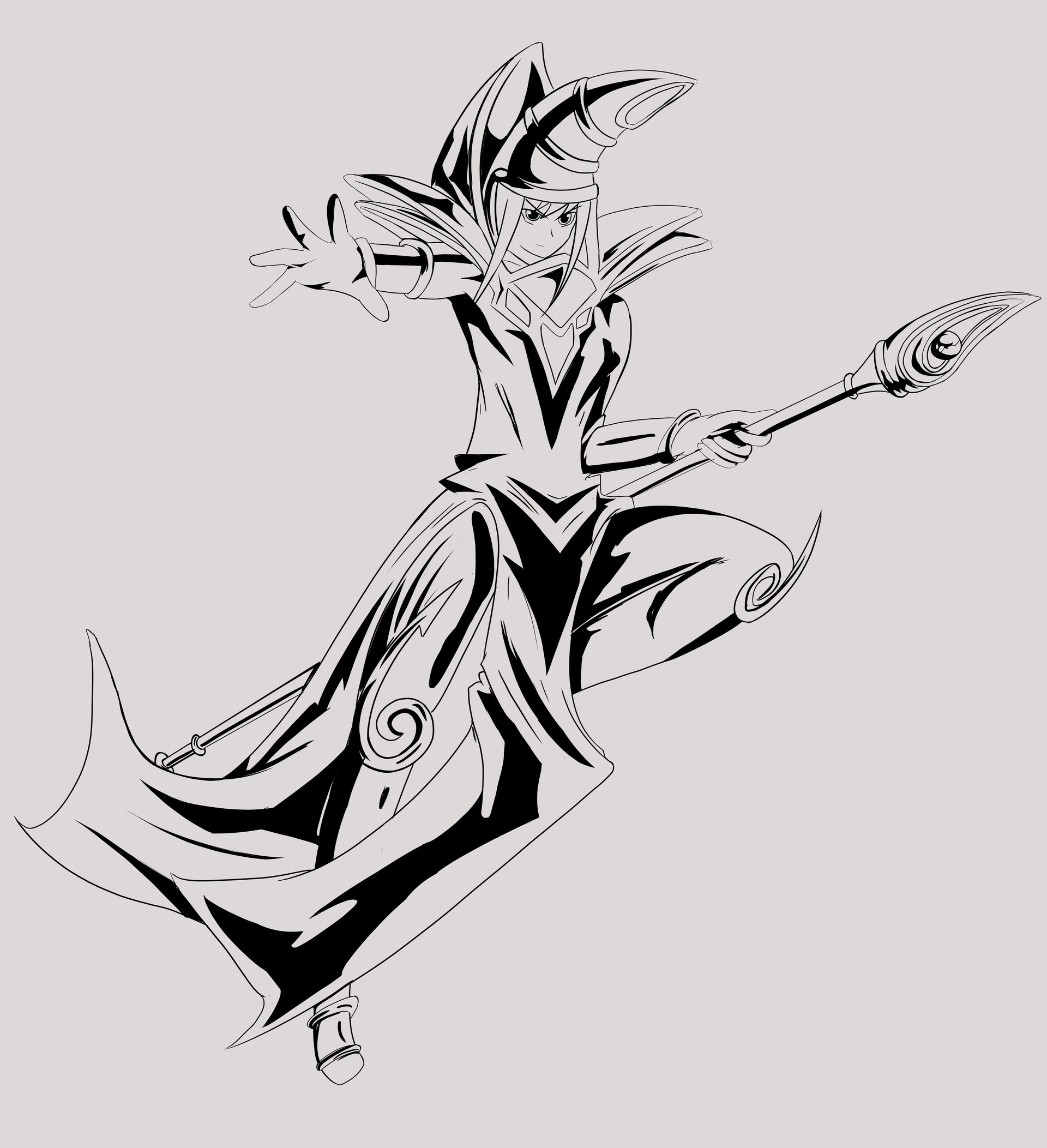 Dark Magician Drawing Free download on ClipArtMag