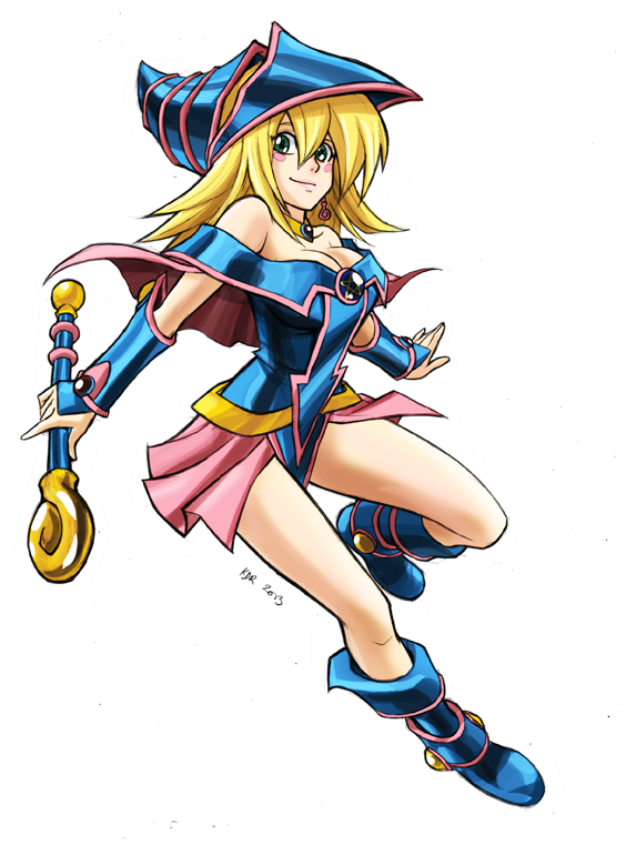564x761 collection of free yugioh drawing dark magician girl download