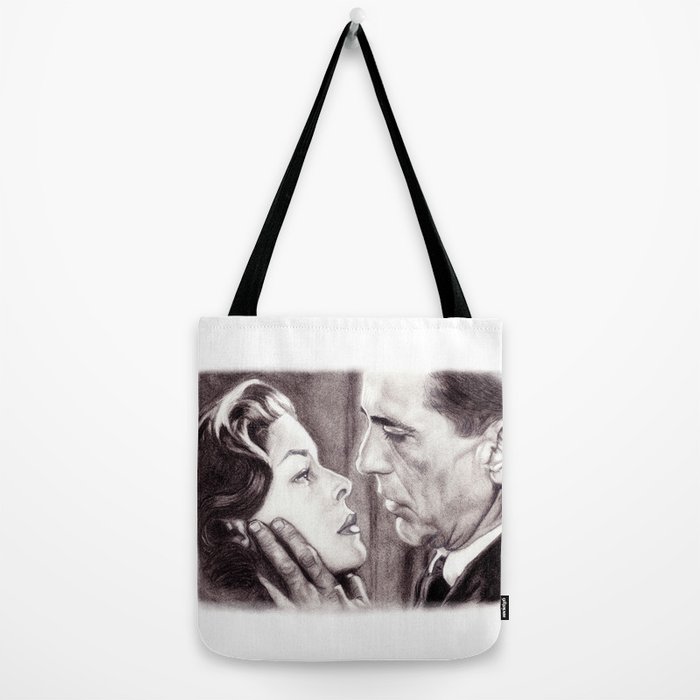 700x700 Charcoal Pencil Drawing Of Bogey Bacall, Dark Passage, Film Noir