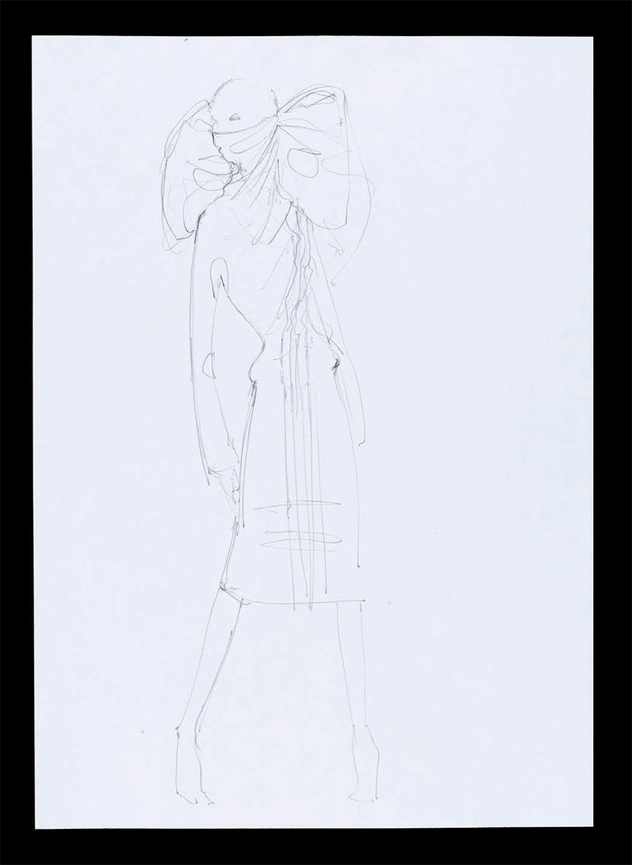 700x958 Drawing A Line Alexander Mcqueen's Drawings