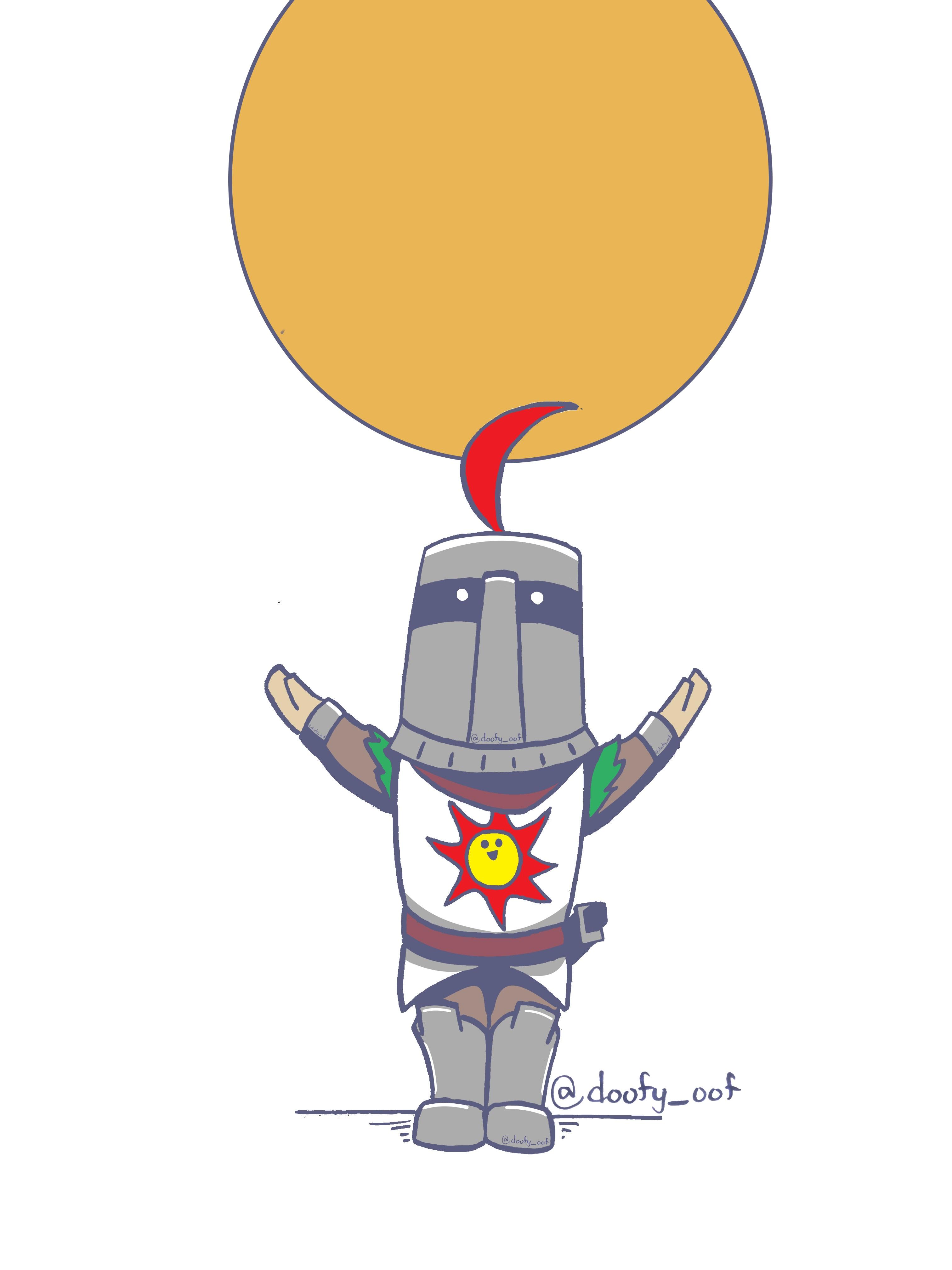 3024x4032 Dark Souls Chibi Solaire Drawing Gaming