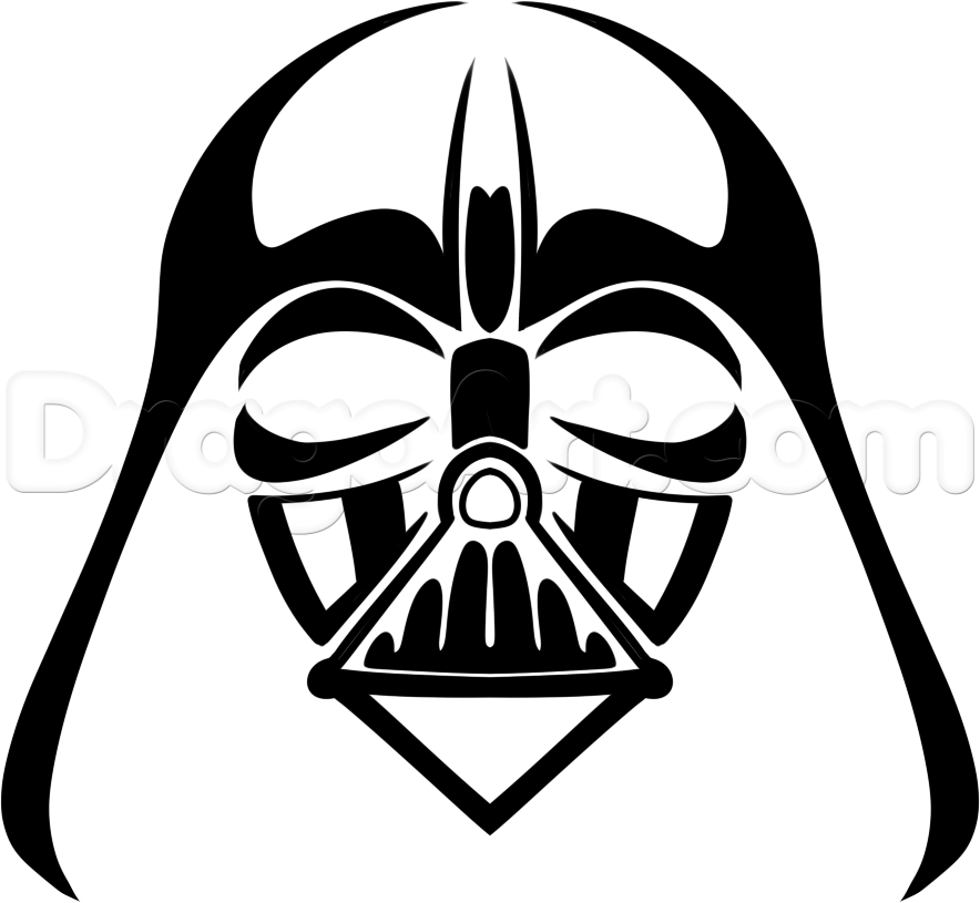 884x815 Step How To Draw Tribal Darth Vader