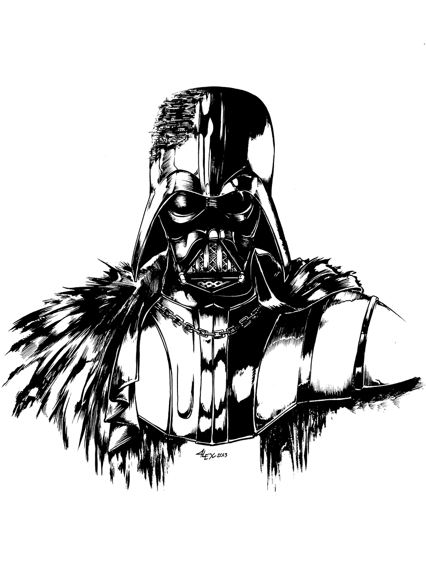 Darth Vader Cartoon Drawing Free download on ClipArtMag