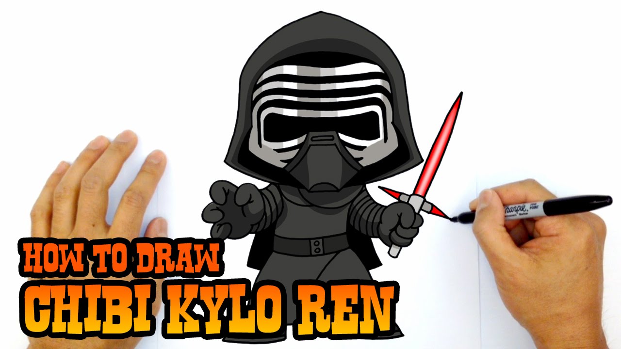 1280x720 How To Draw Star Wars Kylo Ren
