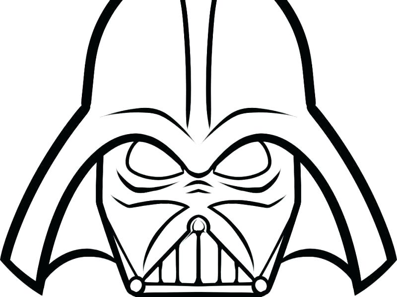 800x600 Darth Vader Face Coloring