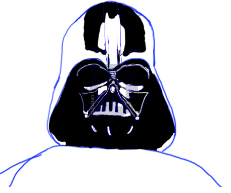 Darth Vader Mask Drawing | Free download on ClipArtMag