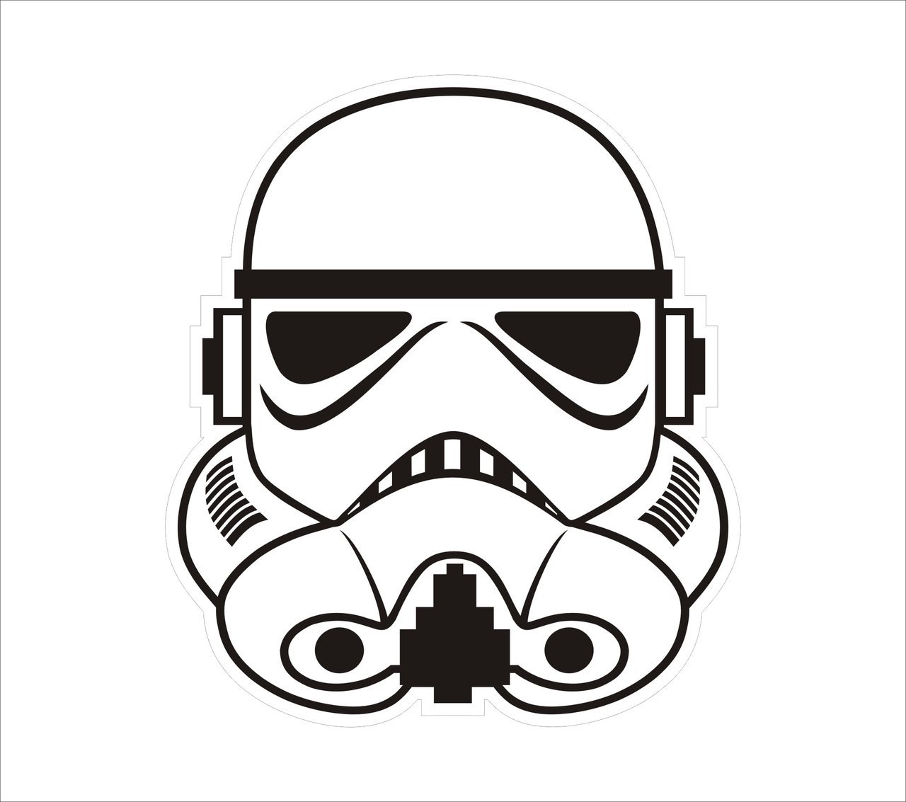 1280x1133 Silhouette Clipart Star Wars Pencil And In Color