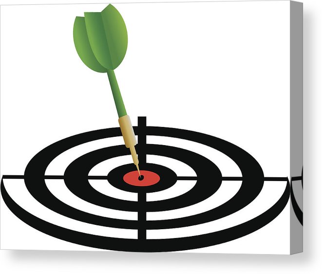 661x563 Darts Target Canvas Print Canvas Art