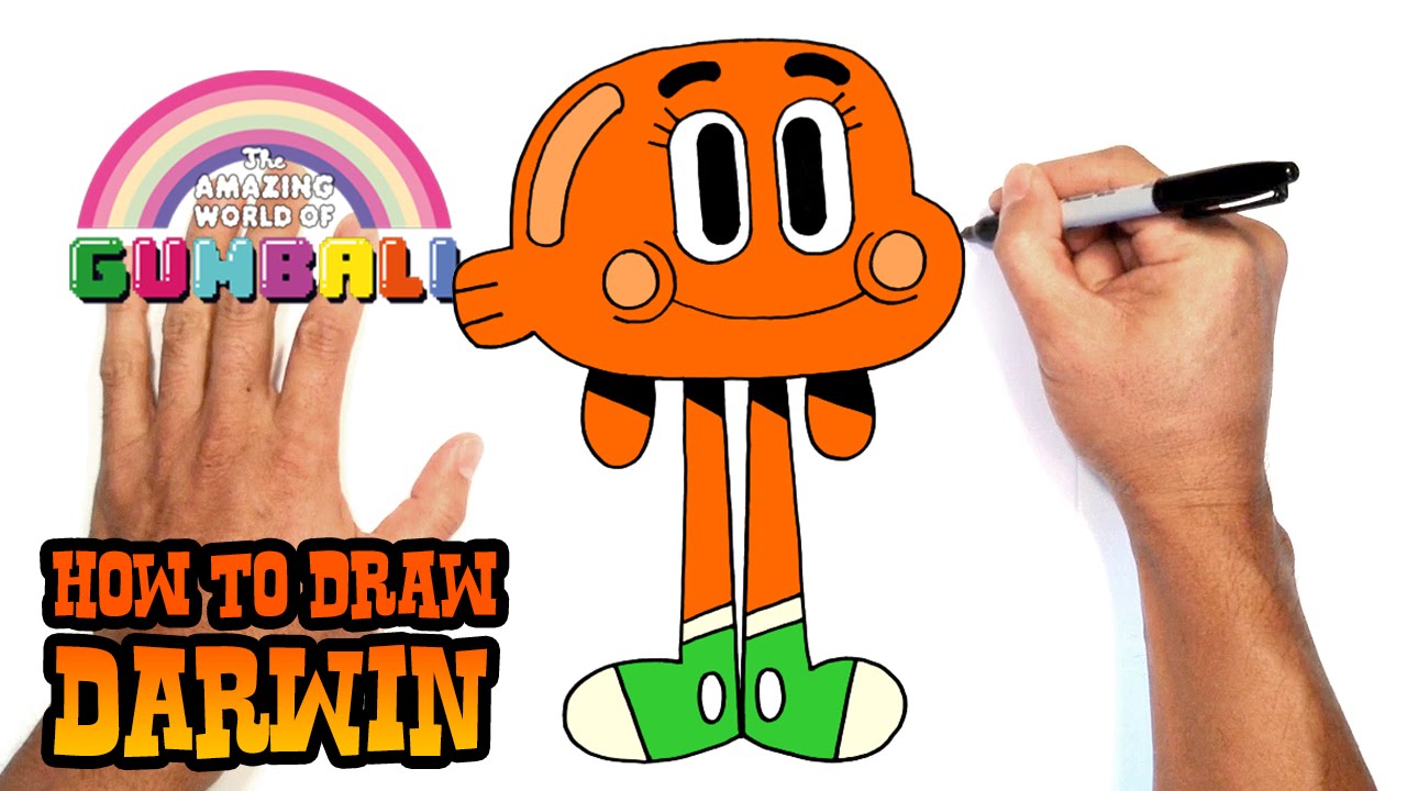 1280x720 How To Draw Darwin Amazing World Of Gumball