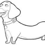 150x150 weiner dog coloring pages unbelievable drawings
