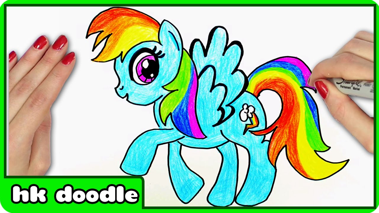 1280x720 How To Draw Rainbow Dash From My Little Pony Step