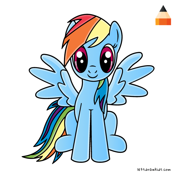 600x600 How To Draw Rainbow Dash