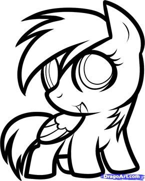 290x361 how to draw chibi rainbow dash, chibi rainbow dash, my little pony