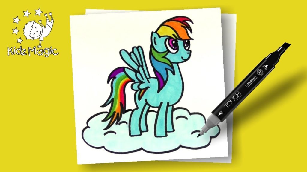 1024x576 My Little Pony Coloring Pages Rainbow Dash Drawing For Kids