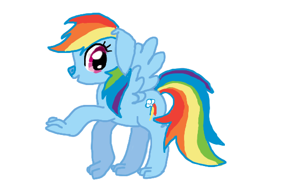 555x375 My Little Puppy, Rainbow Dash
