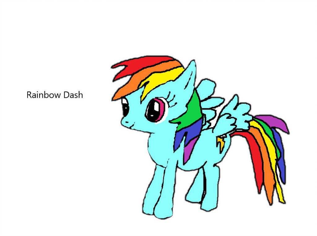 1024x763 Rainbow Dash Drawing Pictures