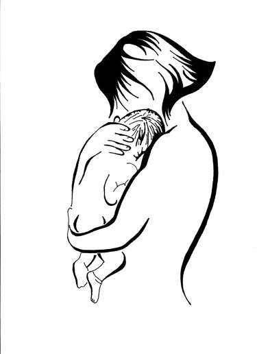 375x516 Mothers Love Drawings For Sale Saatchi Art