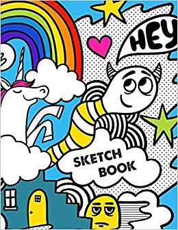 260x336 Sketch Book Retro Unicorn Monster Doodles Sketchbook