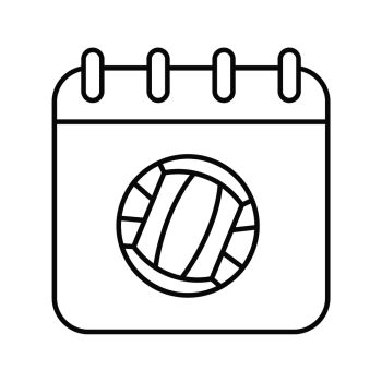 350x350 You Searched For Volleyball Championship Date Linear Icon Thin