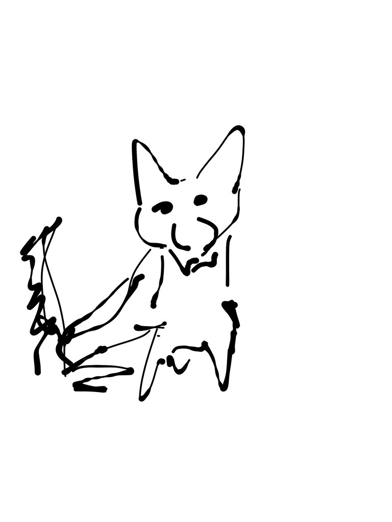 768x1024 Corgi Doodle An Older Drawing, Date Is Lost